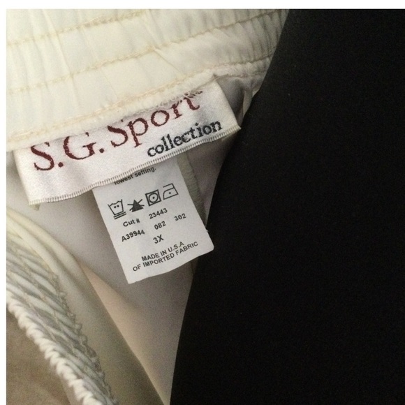 S. G. Four Piece Cream Color Pant & Skirt Suit Plus Size - Picture 3 of 12